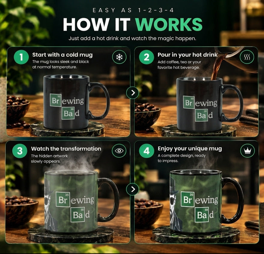 Brewing Bad Heat Changing Coffee Mug
